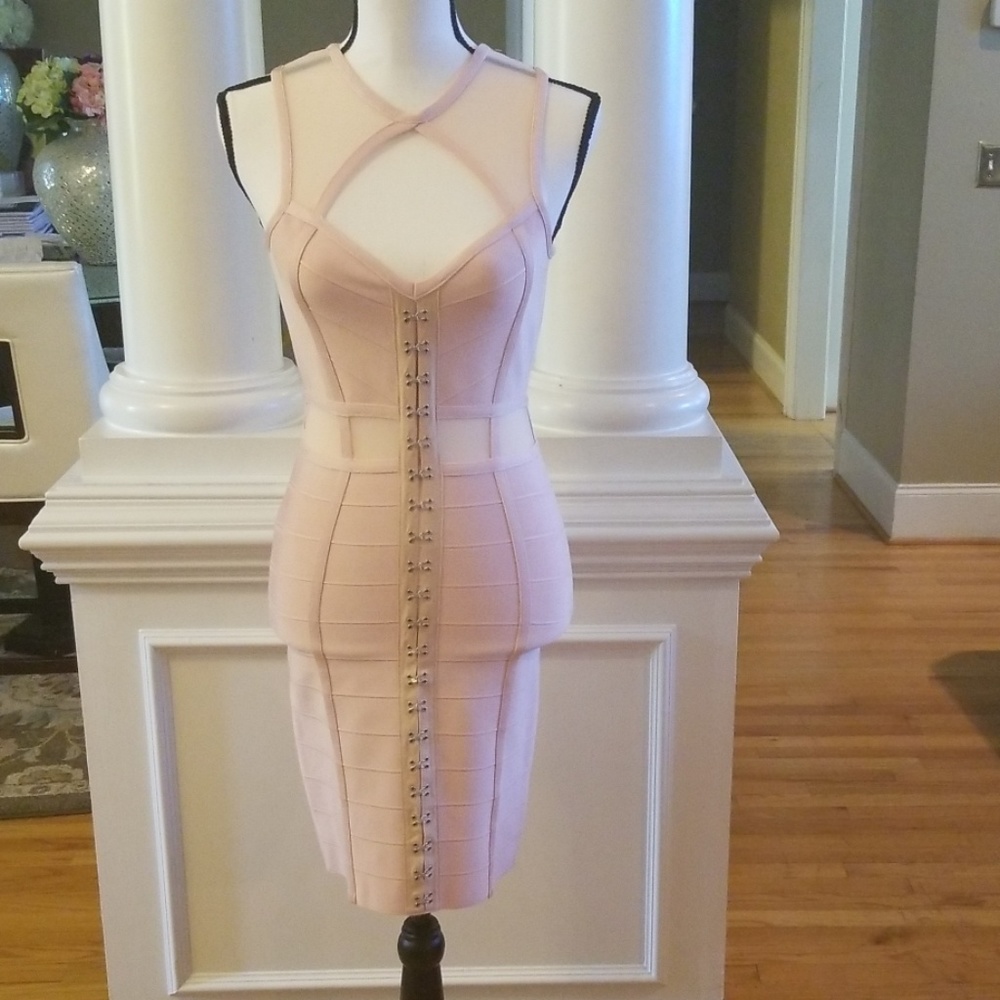 Pink bandage dress